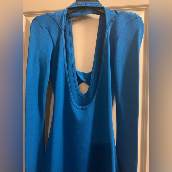 Monse Cutout Knit Bodycon Midi Dress Open Back Long Sleeves Size S NWT - Picture 7 of 16